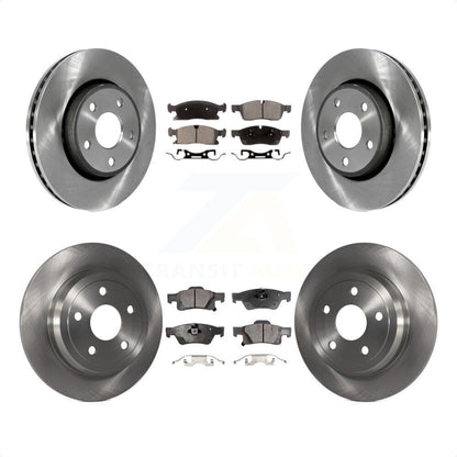 [Avant + Arrière] Kit de Disque et plaquette (semi-métallique) de frein pour Dodge Durango K8F-100978 par Transit Auto
