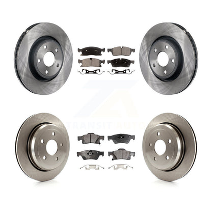 [Avant + Arrière] Kit de Disque et plaquette (semi-métallique) de frein pour Dodge Durango Jeep Grand Cherokee WK K8F-100980