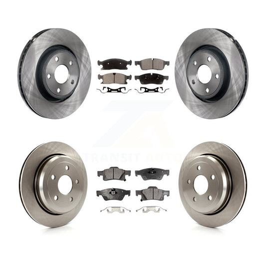 [Avant + Arrière] Kit de Disque et plaquette (semi-métallique) de frein pour Dodge Durango Jeep Grand Cherokee WK K8F-100980
