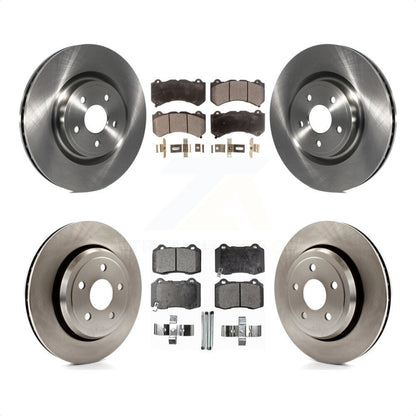 [Avant + Arrière] Kit de Disque et plaquette (semi-métallique) de frein pour Jeep Grand Cherokee Dodge Durango K8F-100984 par Transit Auto