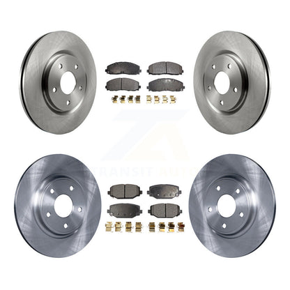 [Avant + Arrière] Kit de Disque et plaquette (semi-métallique) de frein pour Dodge Grand Caravan Journey Chrysler Town & Country Ram C/V Volkswagen Routan K8F-100985