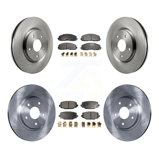 [Avant + Arrière] Kit de Disque et plaquette (semi-métallique) de frein pour Dodge Grand Caravan Journey Chrysler Town & Country Ram C/V Volkswagen Routan K8F-100985