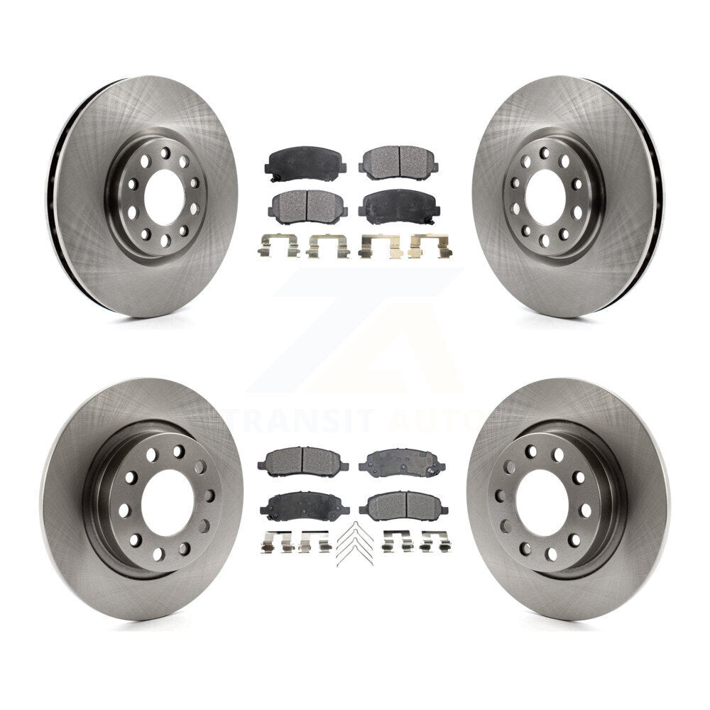 [Avant + Arrière] Kit de Disque et plaquette (semi-métallique) de frein pour 2013-2016 Dodge Dart K8F-100987