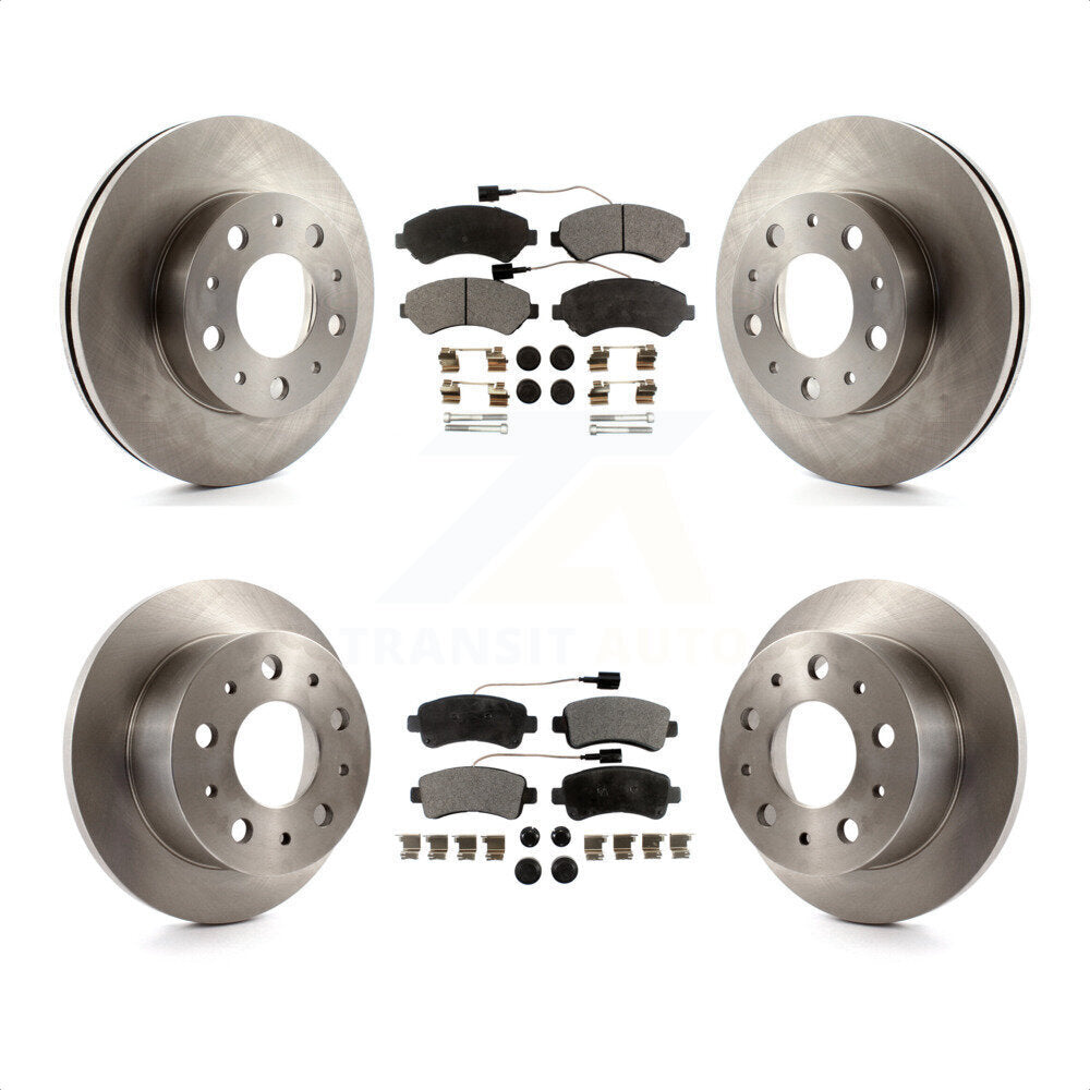[Avant + Arrière] Kit de Disque et plaquette (semi-métallique) de frein pour Ram ProMaster 3500 K8F-100989 par Transit Auto