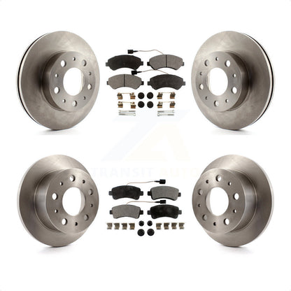 [Avant + Arrière] Kit de Disque et plaquette (semi-métallique) de frein pour Ram ProMaster 3500 K8F-100989 par Transit Auto