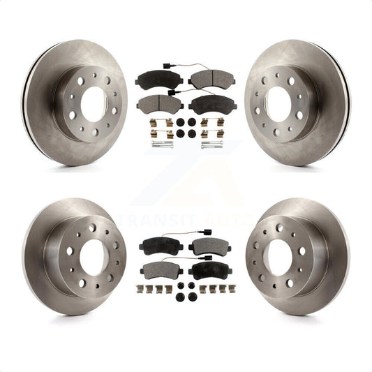 [Avant + Arrière] Kit de Disque et plaquette (semi-métallique) de frein pour Ram ProMaster 3500 K8F-100989 par Transit Auto