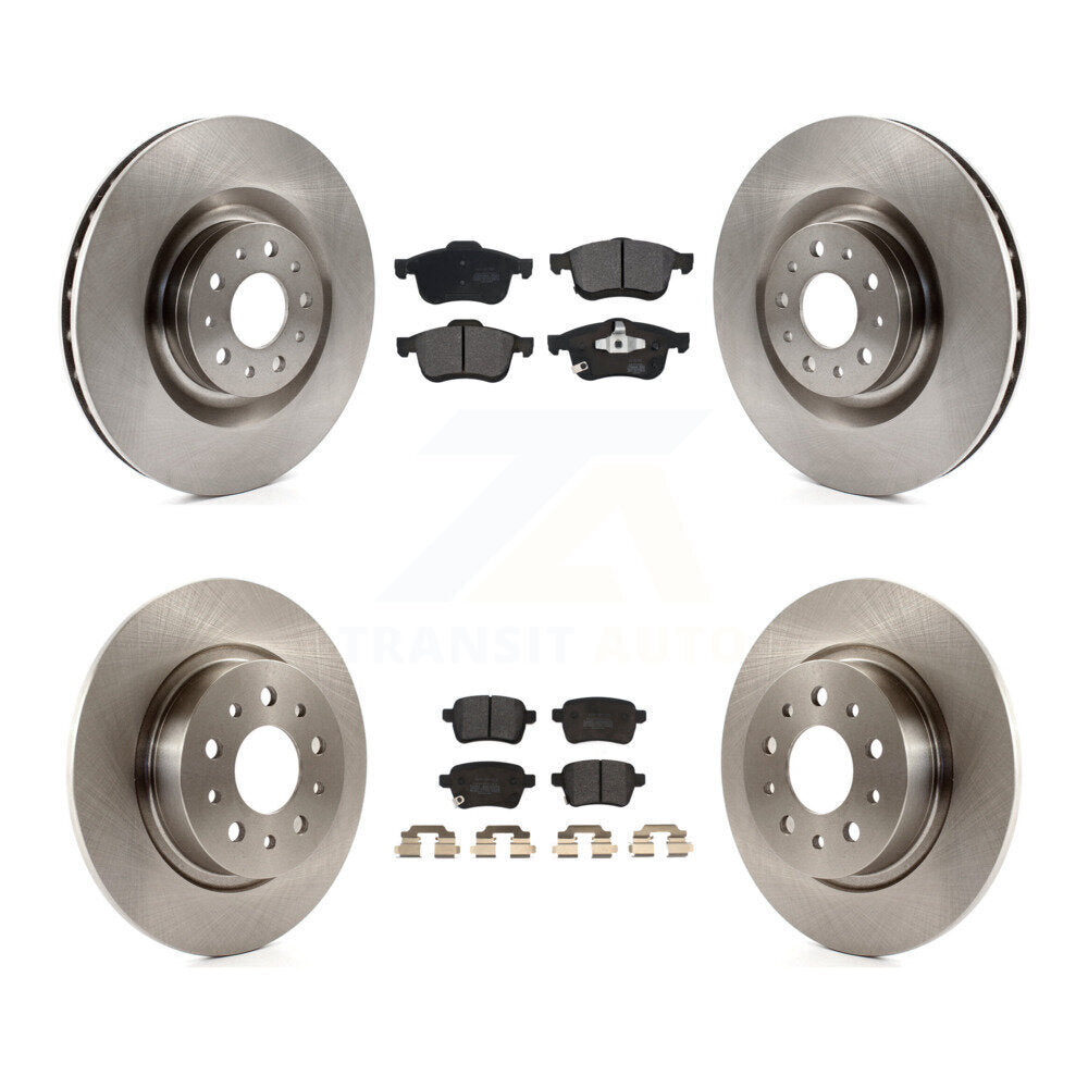 [Avant + Arrière] Kit de Disque et plaquette (semi-métallique) de frein pour 2014-2020 Fiat 500L K8F-100992