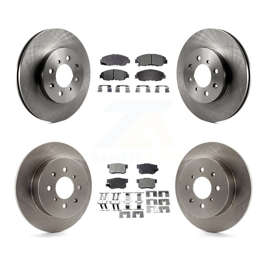 [Avant + Arrière] Kit de Disque et plaquette (semi-métallique) de frein pour Honda Civic Acura EL K8F-101002
