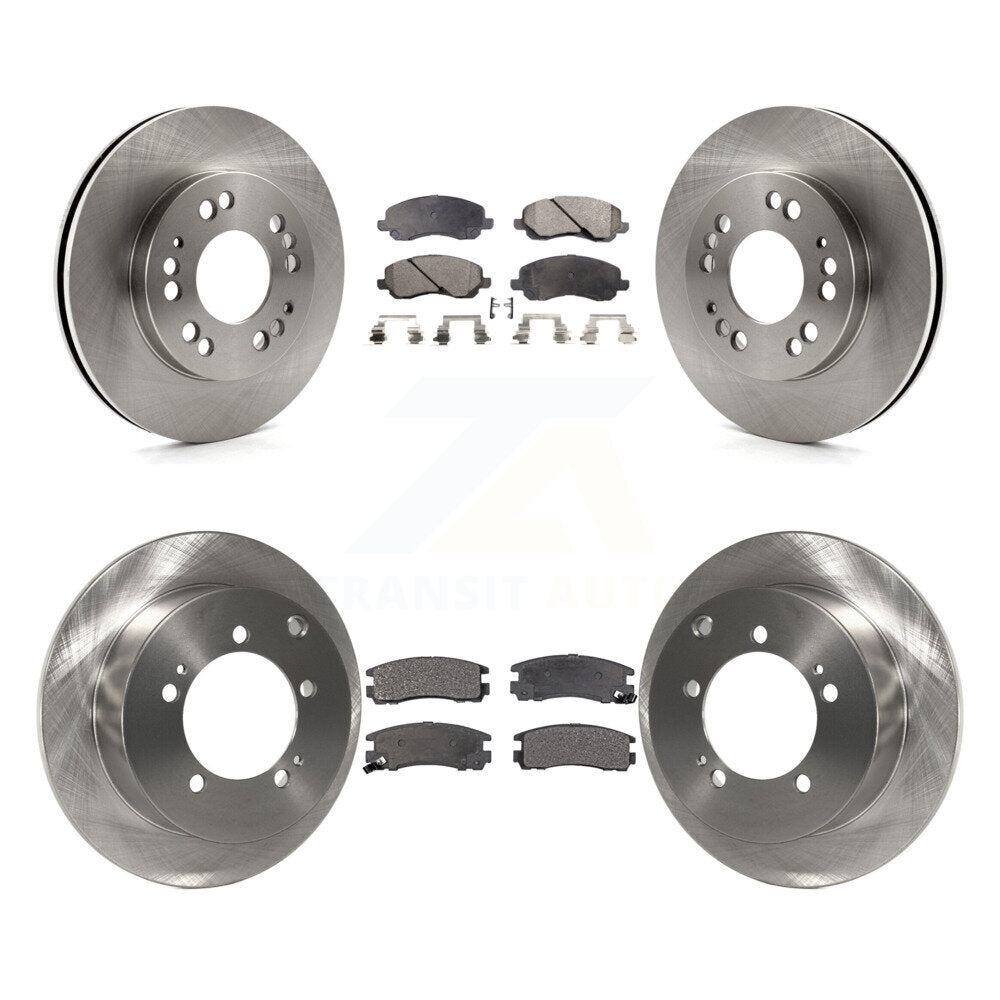 [Avant + Arrière] Kit de Disque et plaquette (semi-métallique) de frein pour 2001 Mitsubishi Eclipse 2.4L From 06 01 K8F-101010