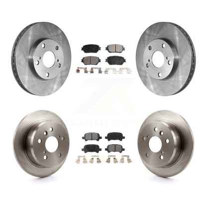 [Avant + Arrière] Kit de Disque et plaquette (semi-métallique) de frein pour 2005-2006 Toyota Camry Base LE Vehicles Manufactured In USA K8F-101016 par Transit Auto