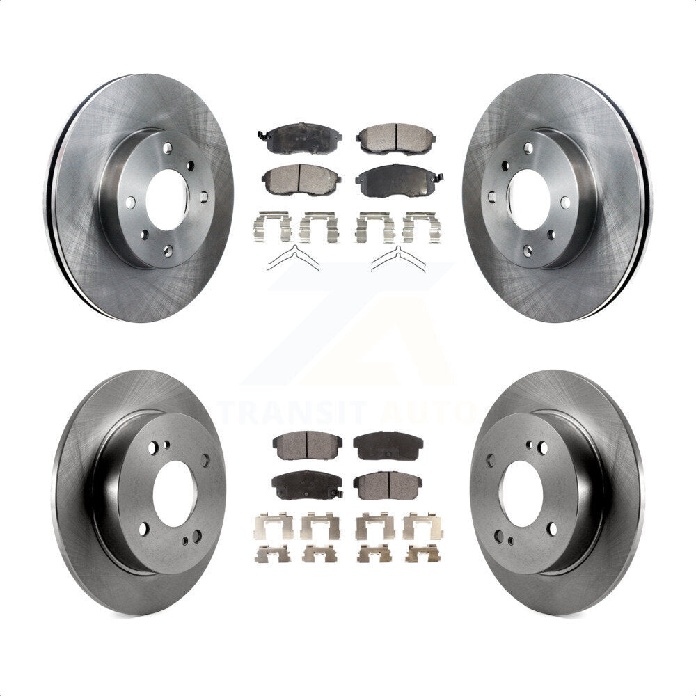 [Avant + Arrière] Kit de Disque et plaquette (semi-métallique) de frein pour Nissan Sentra Infiniti G20 INFINITI K8F-101022 par Transit Auto