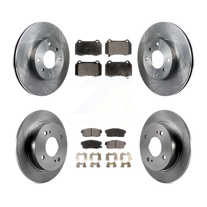 [Avant + Arrière] Kit de Disque et plaquette (semi-métallique) de frein pour 2002 Nissan Sentra 2.5L avec 4 Piston Caliper K8F-101023