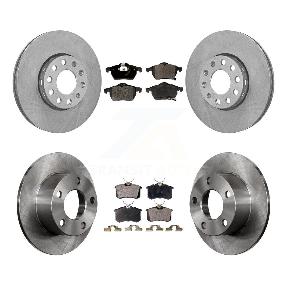 [Avant + Arrière] Kit de Disque et plaquette (semi-métallique) de frein pour 1999 Volkswagen Passat FWD From Chassis VIN #3BX124708 K8F-101024