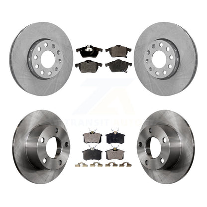 [Avant + Arrière] Kit de Disque et plaquette (semi-métallique) de frein pour 1999 Volkswagen Passat FWD From Chassis VIN #3BX124708 K8F-101024
