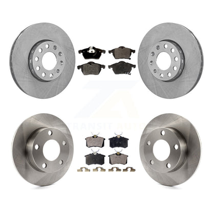 [Avant + Arrière] Kit de Disque et plaquette (semi-métallique) de frein pour 1999 Volkswagen Passat AWD From Chassis VIN #3BX124708 K8F-101025