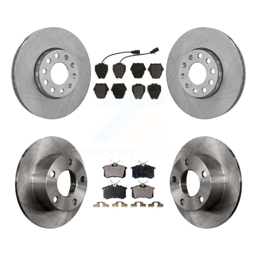 [Avant + Arrière] Kit de Disque et plaquette (semi-métallique) de frein pour 2002 Volkswagen Passat FWD avec Dual Piston Caliper K8F-101034