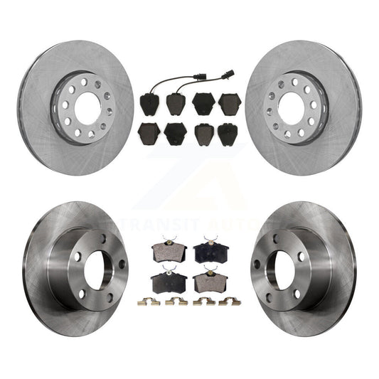 [Avant + Arrière] Kit de Disque et plaquette (semi-métallique) de frein pour 2002 Volkswagen Passat FWD avec Dual Piston Caliper K8F-101034