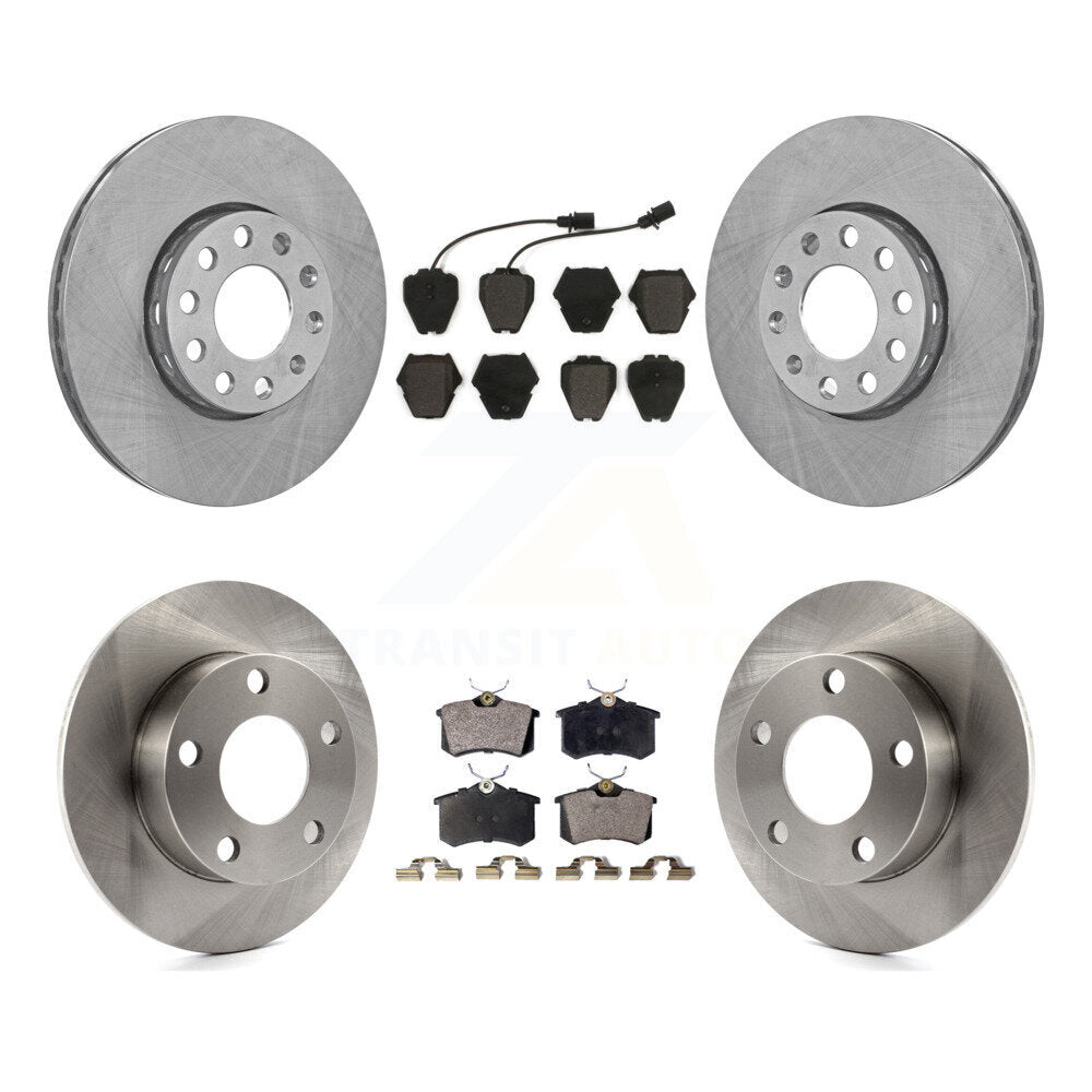[Avant + Arrière] Kit de Disque et plaquette (semi-métallique) de frein pour 2002 Volkswagen Passat AWD avec 2.8L avec Dual Piston Caliper K8F-101035