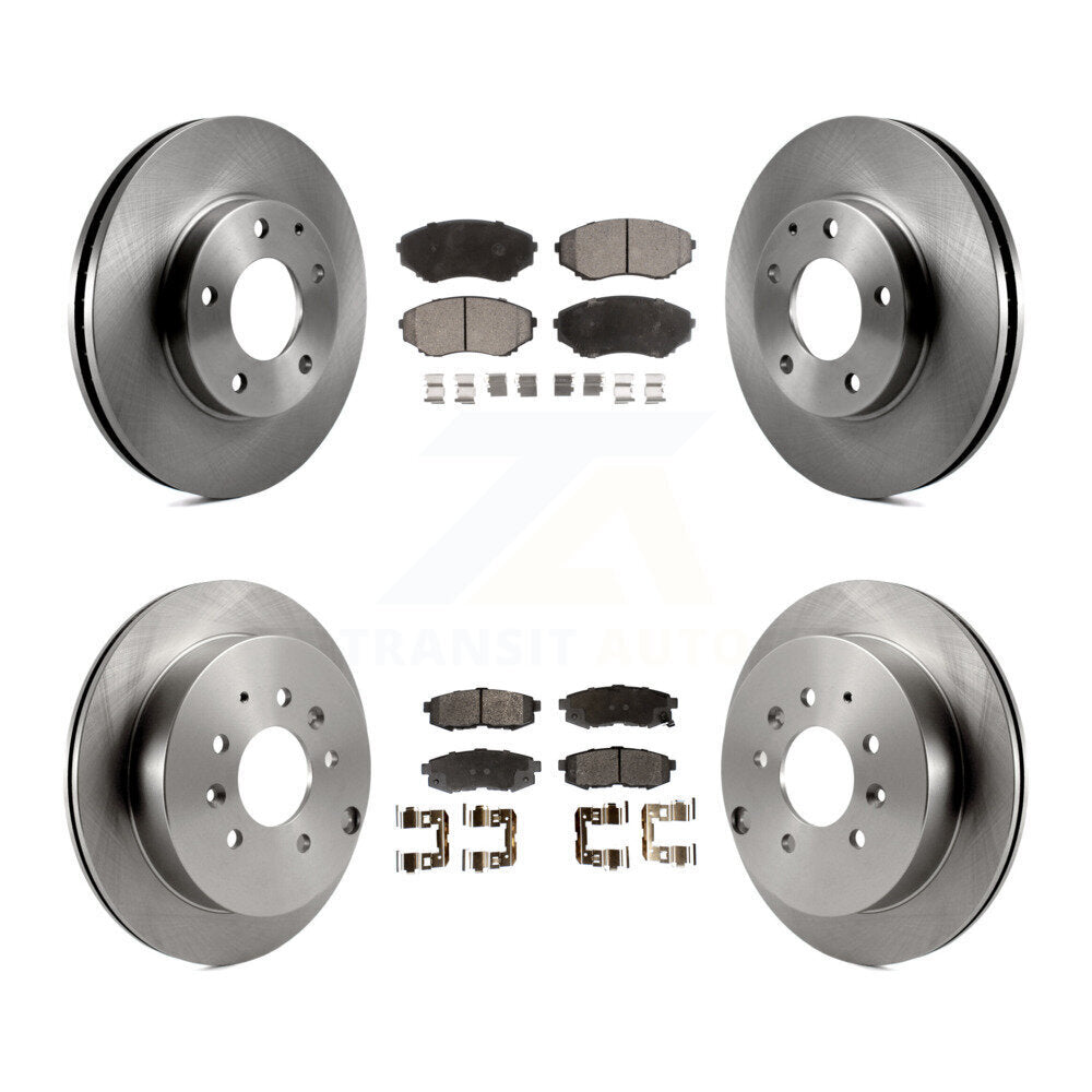 [Avant + Arrière] Kit de Disque et plaquette (semi-métallique) de frein pour 2004-2006 Mazda MPV K8F-101036