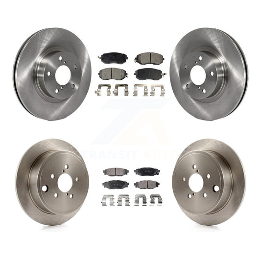 [Avant + Arrière] Kit de Disque et plaquette (semi-métallique) de frein pour 2011 Subaru Impreza Outback Sport 2.5i Premium K8F-101037