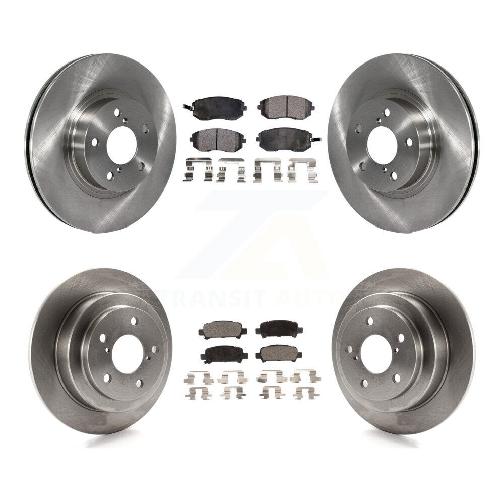 [Avant + Arrière] Kit de Disque et plaquette (semi-métallique) de frein pour 2002-2003 Subaru Impreza Outback RS TS K8F-101042