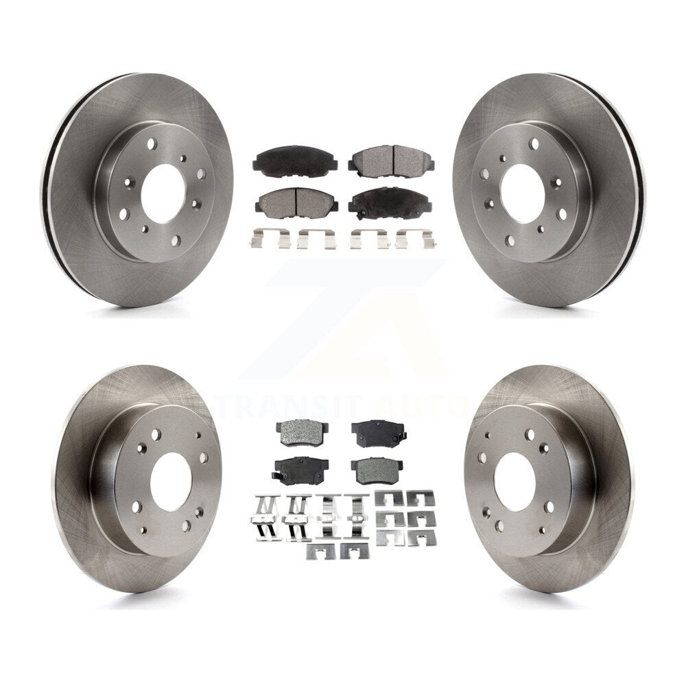 [Avant + Arrière] Kit de Disque et plaquette (semi-métallique) de frein pour Honda Accord Acura CL K8F-101046