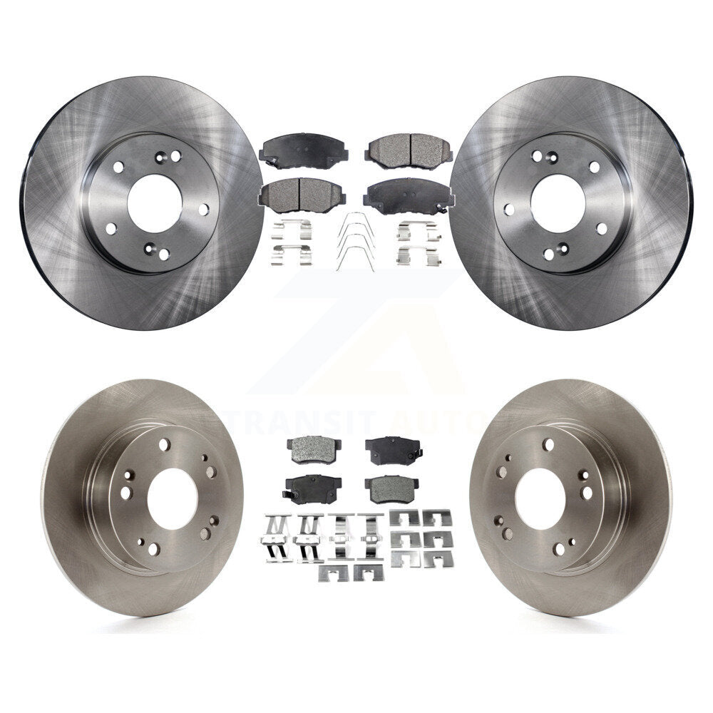 [Avant + Arrière] Kit de Disque et plaquette (semi-métallique) de frein pour 2003-2007 Honda Accord 2.4L Excluding Vehicles Built Canadian Market K8F-101051