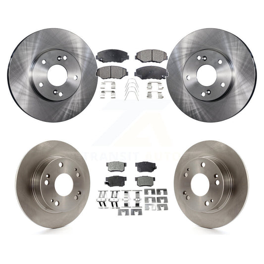 [Avant + Arrière] Kit de Disque et plaquette (semi-métallique) de frein pour 2003-2007 Honda Accord 2.4L Excluding Vehicles Built Canadian Market K8F-101051