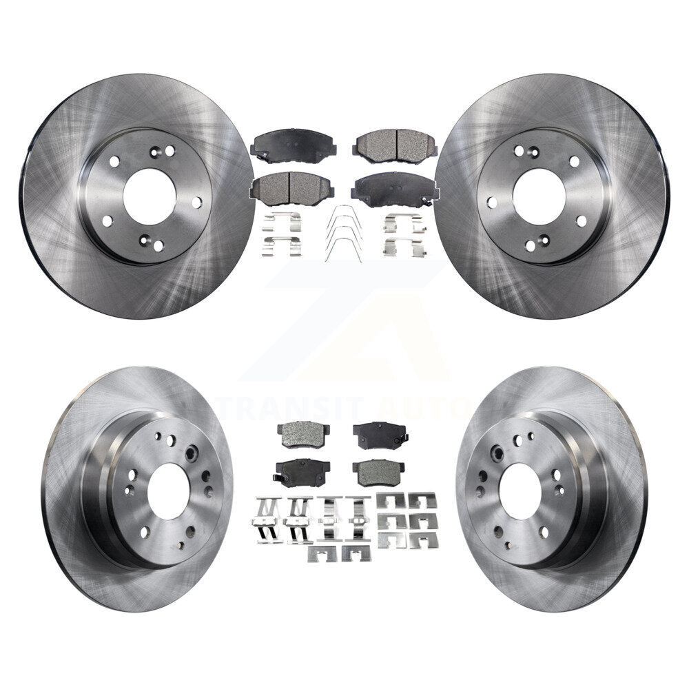 [Avant + Arrière] Kit de Disque et plaquette (semi-métallique) de frein pour 2003-2011 Honda Element K8F-101052
