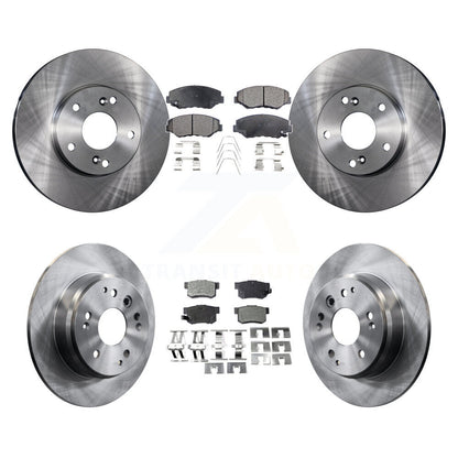[Avant + Arrière] Kit de Disque et plaquette (semi-métallique) de frein pour 2003-2011 Honda Element K8F-101052