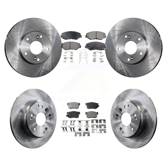 [Avant + Arrière] Kit de Disque et plaquette (semi-métallique) de frein pour 2003-2011 Honda Element K8F-101052