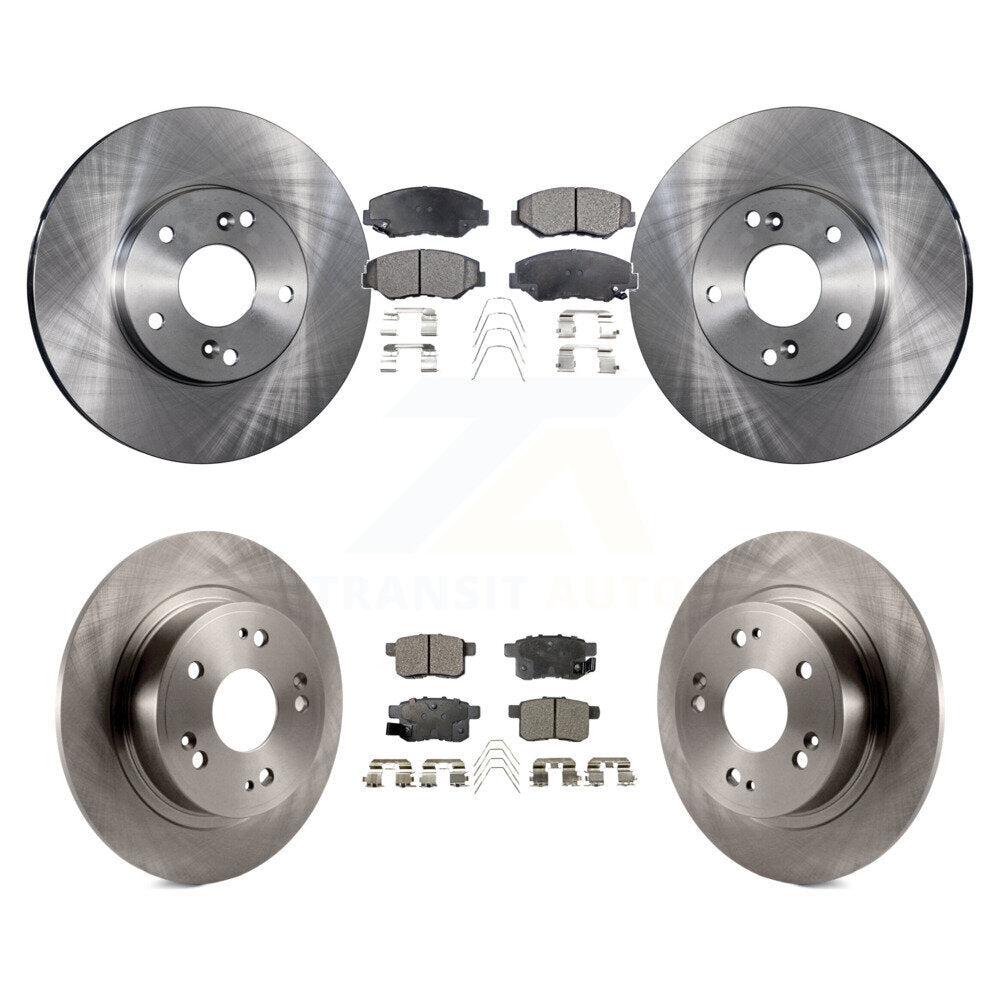 [Avant + Arrière] Kit de Disque et plaquette (semi-métallique) de frein pour Honda Accord K8F-101054