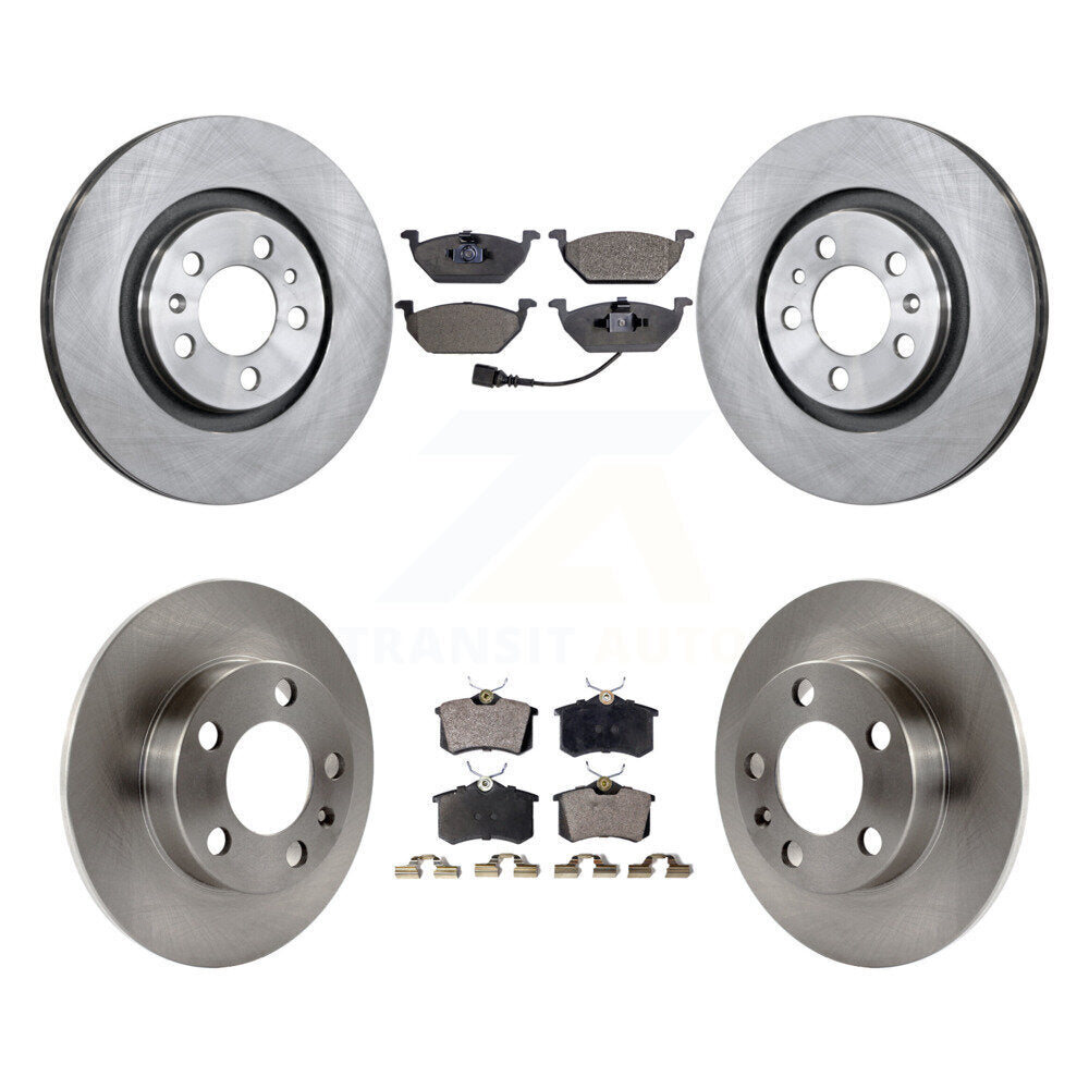 [Avant + Arrière] Kit de Disque et plaquette (semi-métallique) de frein pour Volkswagen Beetle Jetta Golf City K8F-101063