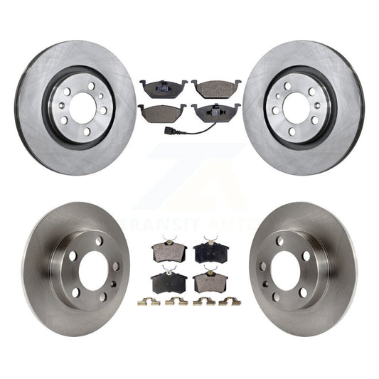 [Avant + Arrière] Kit de Disque et plaquette (semi-métallique) de frein pour Volkswagen Beetle Jetta Golf City K8F-101063