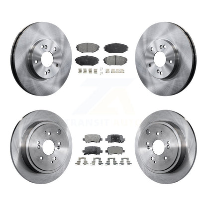 [Avant + Arrière] Kit de Disque et plaquette (semi-métallique) de frein pour 2001-2002 Acura MDX K8F-101076