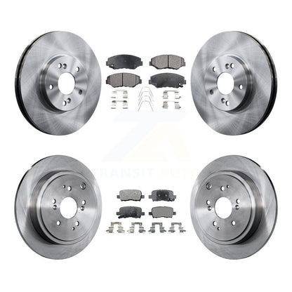 [Avant + Arrière] Kit de Disque et plaquette (semi-métallique) de frein pour 2003-2008 Honda Pilot K8F-101079