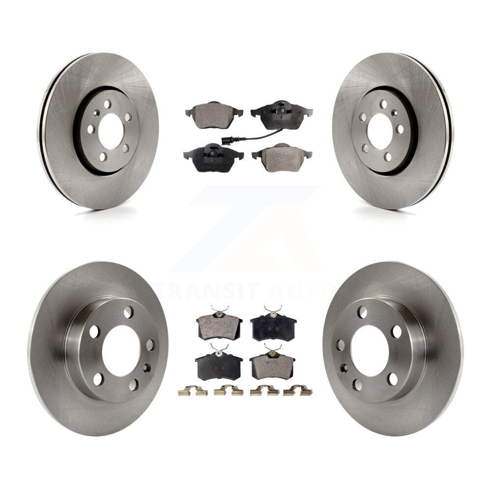 [Avant + Arrière] Kit de Disque et plaquette (semi-métallique) de frein pour Volkswagen Beetle Jetta Golf K8F-101080
