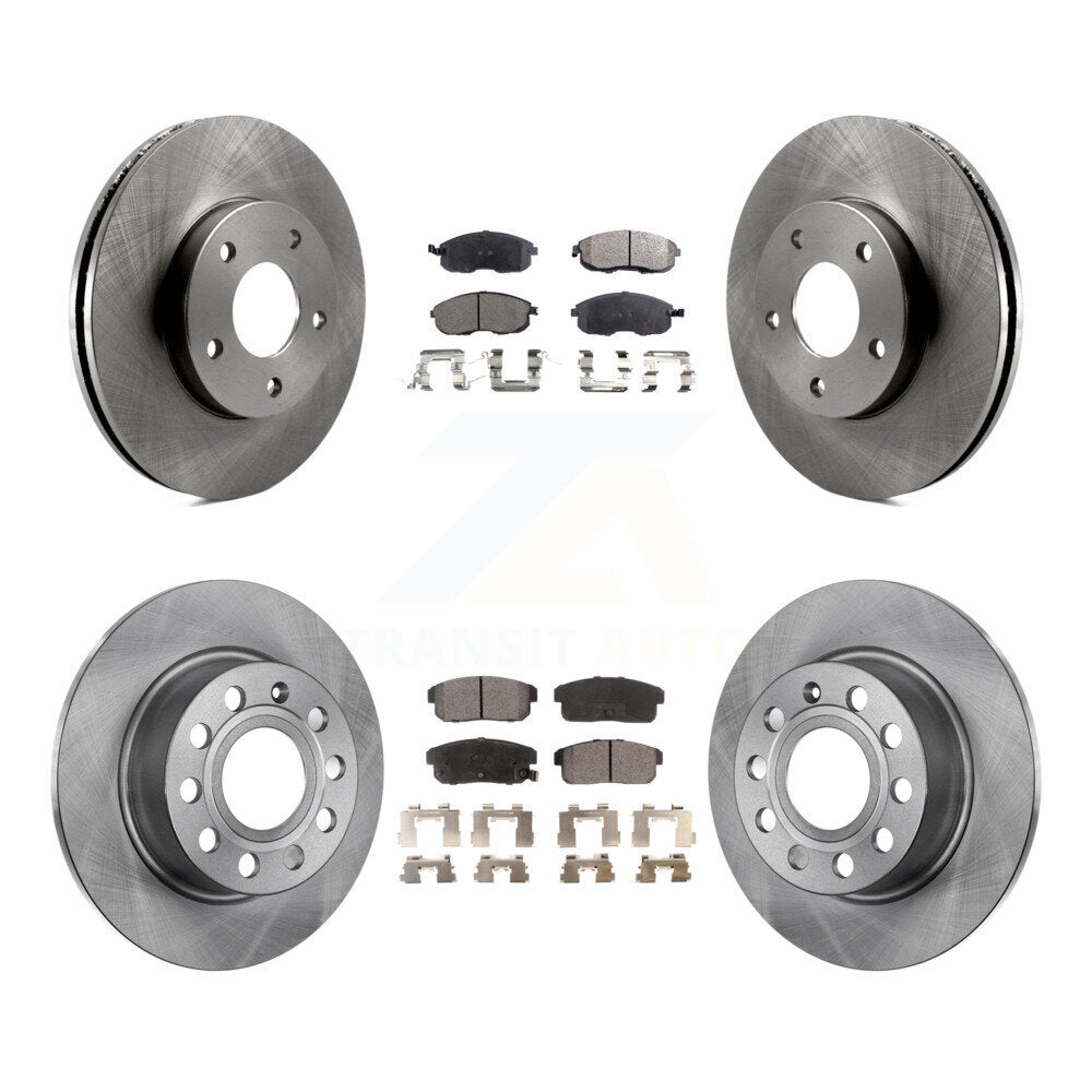 [Avant + Arrière] Kit de Disque et plaquette (semi-métallique) de frein pour Nissan Maxima Infiniti I30 INFINITI From 10/00 K8F-101087