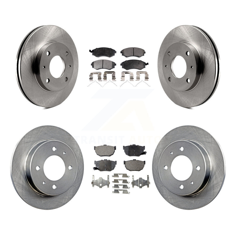 [Avant + Arrière] Kit de Disque et plaquette (semi-métallique) de frein pour Hyundai Elantra Tiburon K8F-101088