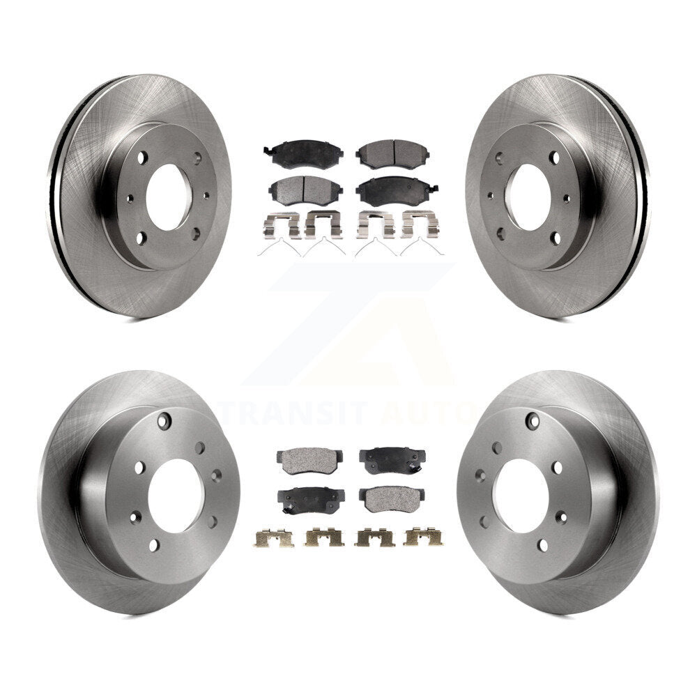 [Avant + Arrière] Kit de Disque et plaquette (semi-métallique) de frein pour Hyundai Sonata K8F-101089