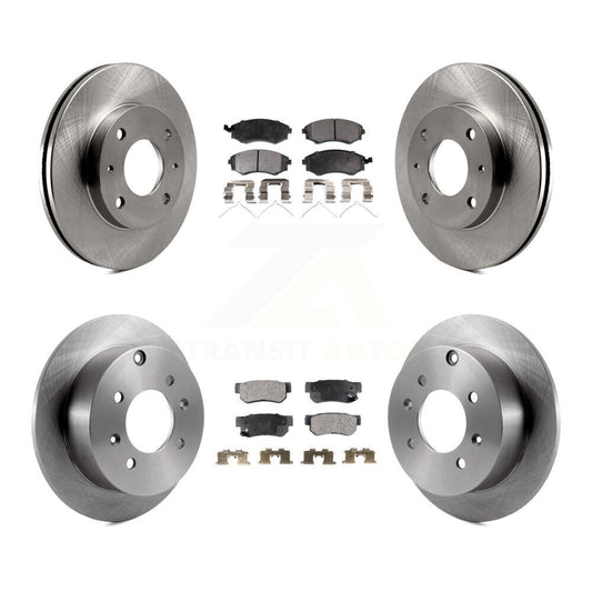 [Avant + Arrière] Kit de Disque et plaquette (semi-métallique) de frein pour Hyundai Sonata K8F-101089