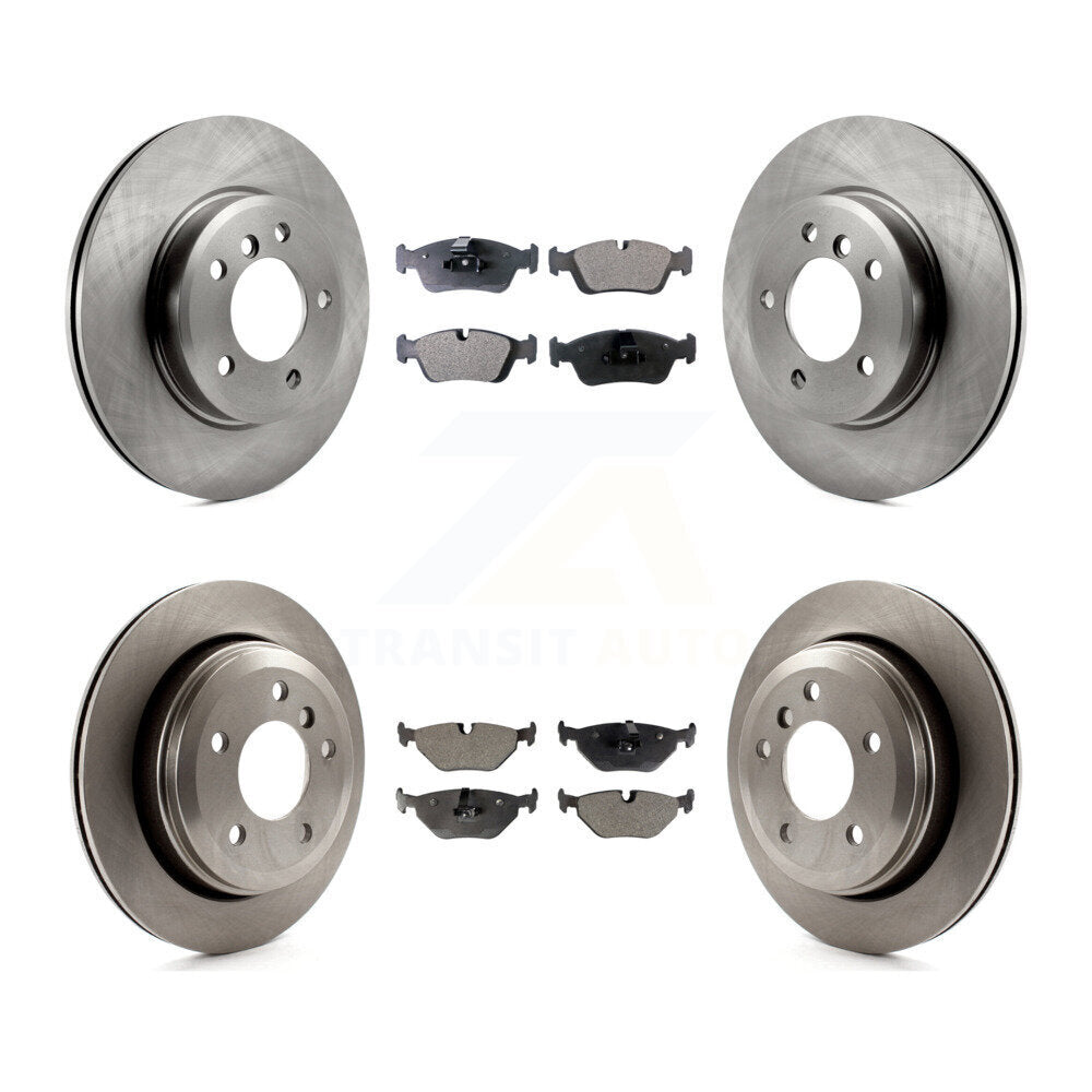 [Avant + Arrière] Kit de Disque et plaquette (semi-métallique) de frein pour 2001-2005 BMW 325xi K8F-101103