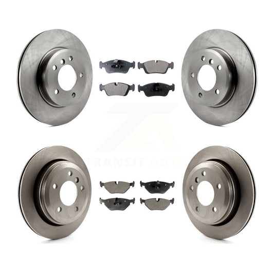 [Avant + Arrière] Kit de Disque et plaquette (semi-métallique) de frein pour 2001-2005 BMW 325xi K8F-101103