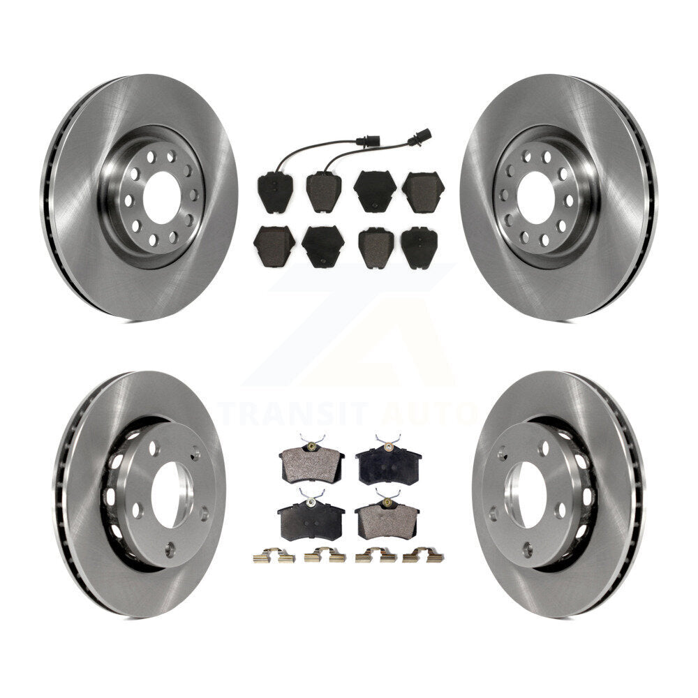 [Avant + Arrière] Kit de Disque et plaquette (semi-métallique) de frein pour 2000-2001 Audi S4 K8F-101109