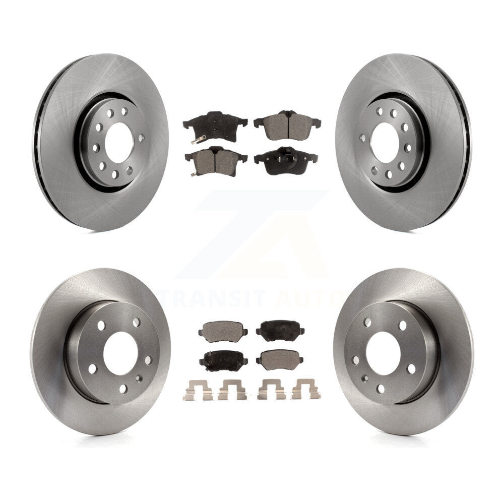 [Avant + Arrière] Kit de Disque et plaquette (semi-métallique) de frein pour 2008-2009 Saturn Astra K8F-101112