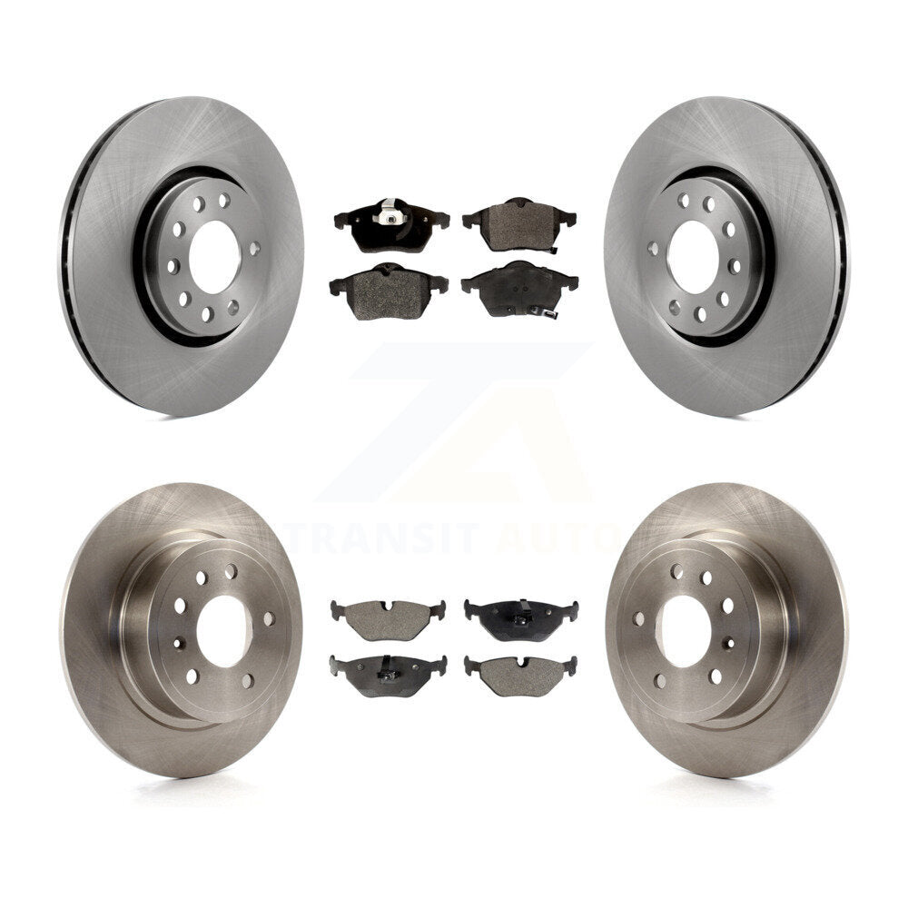 [Avant + Arrière] Kit de Disque et plaquette (semi-métallique) de frein pour 2000-2001 Saab 9-5 avec 308mm Diameter Rotor K8F-101113