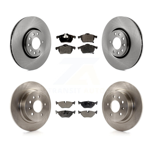 [Avant + Arrière] Kit de Disque et plaquette (semi-métallique) de frein pour 2000-2001 Saab 9-5 avec 308mm Diameter Rotor K8F-101113