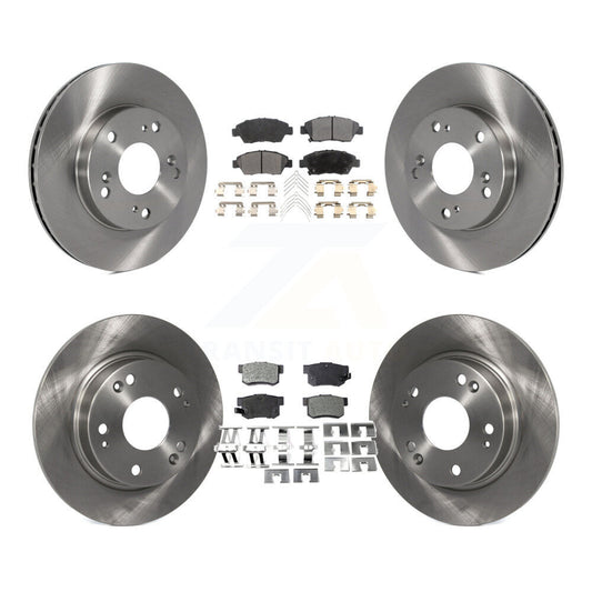 [Avant + Arrière] Kit de Disque et plaquette (semi-métallique) de frein pour Honda Civic K8F-101117