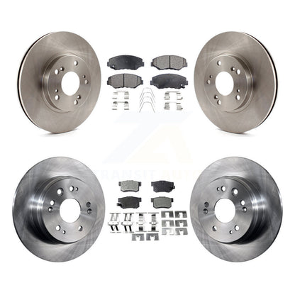 [Avant + Arrière] Kit de Disque et plaquette (semi-métallique) de frein pour 2002-2004 Honda CR-V K8F-101120