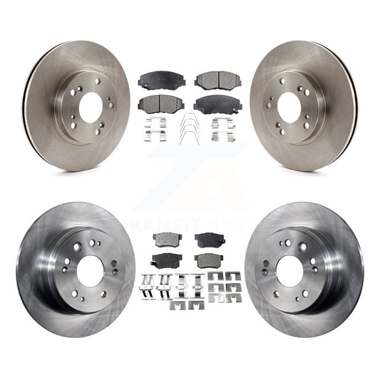 [Avant + Arrière] Kit de Disque et plaquette (semi-métallique) de frein pour 2002-2004 Honda CR-V K8F-101120